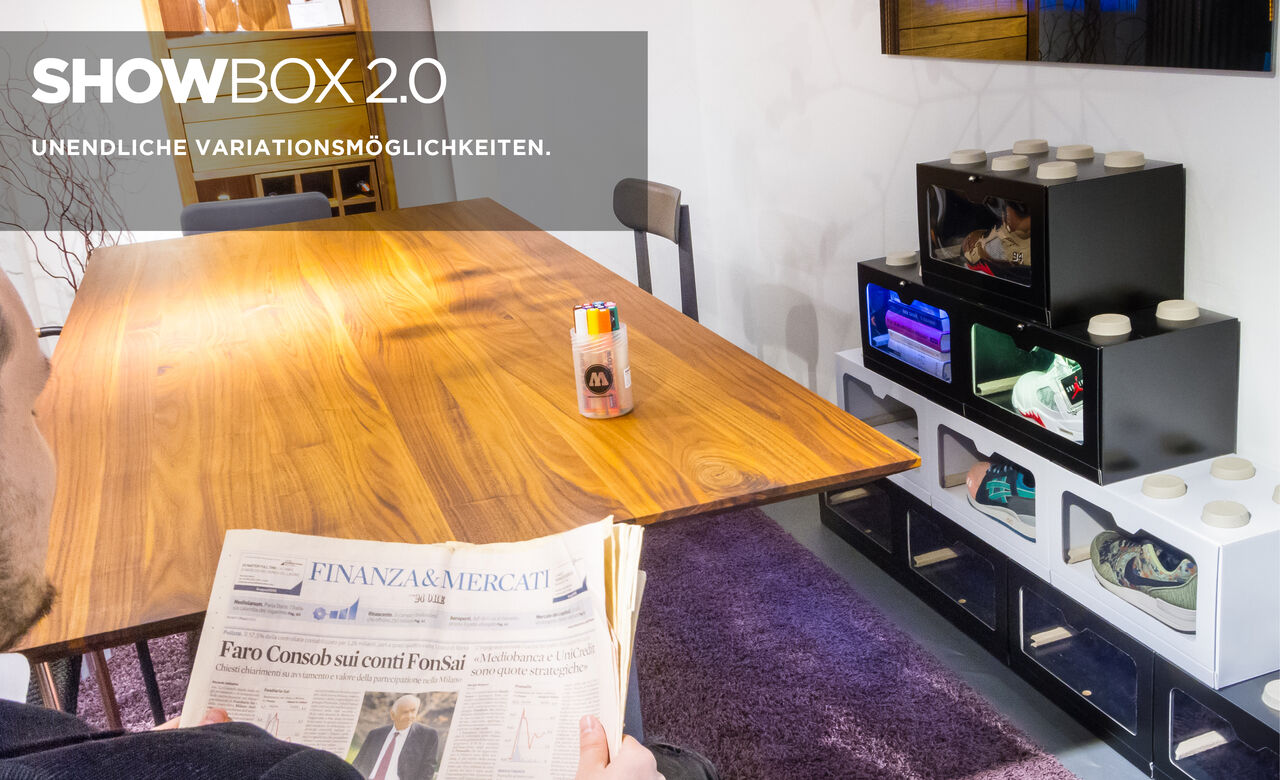 SHOWBOX 2.0 Nachhaltige modulare Aufbewahrung.